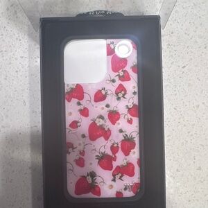 Wildflowers Strawberry Delight Phone Case - Red and Pink iPhone 15 pro max